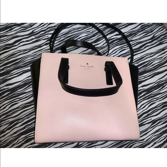 kate spade Handbags - Kate Spade black & pink crossbody handbag